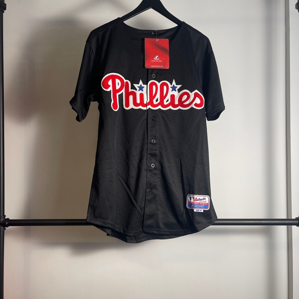 Men's Majestic Philadelphia Phillies Utley Jersey size 52